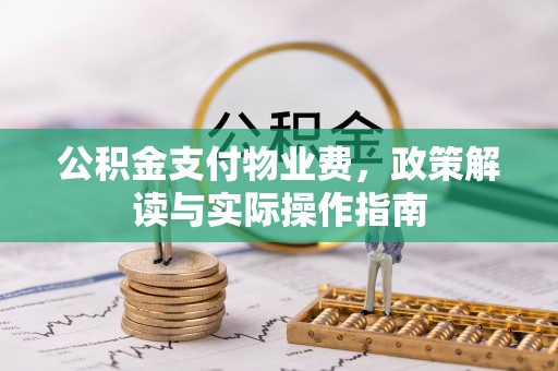 宾川公积金支付物业费，政策解读与实际操作指南