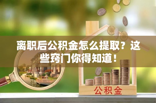 宾川离职后公积金怎么提取？这些窍门你得知道！